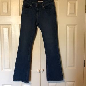 Levi Strauss Curvy Bootcut Denim Blue Jeans Womens Size W29-32